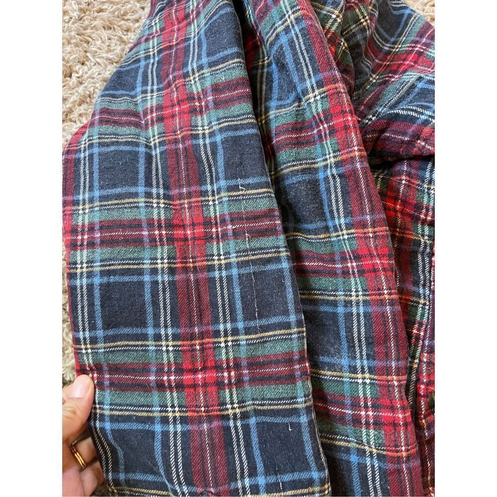 Vintage 80s flannel shirt‎ jacket quilted inside winter weights size large - Picture 6 of 6